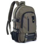 Canvas Backpack For School Hiking Traveling For Men – Bild 8