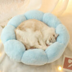Autumn Winter Plus Velvet Thick Round Flower Cat Litter Kennel – Bild 4