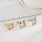 Adjustable Custom Name Stainless Steel Custom Ring – Bild 2