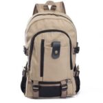 Canvas Backpack For School Hiking Traveling For Men – Bild 7