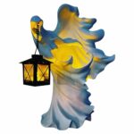 Faceless Ghost Sculpture Halloween Ghoul Resin Sculpture Decoration – Bild 2