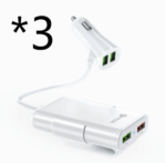 Back Seat QC3.0 2.4A3.1A 4 USB Car Charger With Cable A Clip – Bild 5