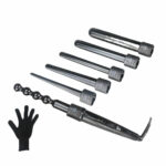 6in1 Interchangeable Hair Curler Curling Iron Cone Bead Styling Tools