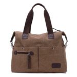 High Quality Solid Color Canvas Handbag For Women – Bild 2