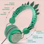 Head-mounted Children's Wired Headset With Wheat Cartoon – Bild 2