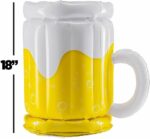 Large Inflatable Beer Mug Cooler Pool Float Drink Cooler – Bild 7