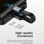 Ultra Short Keychain USB Data Cable 3.1A Max Fast Charging Cable Micro – Bild 3