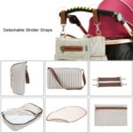 Windeltasche mit großer Kapazität für Mama und Baby (Weiß) – Bild 3