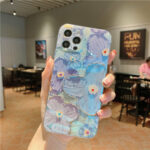 Oil Painting Purple And Blue Daisy Flower Phone Case