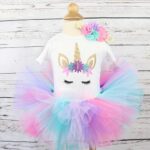 Baby Tutu Dress Unicorn Christening Gown Baptism – Bild 6