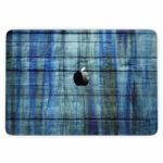 Blue and Green Tye-Dyed Wood - 13" MacBook Pro without Touch Bar Skin – Bild 4