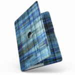 Blue and Green Tye-Dyed Wood - 13" MacBook Pro without Touch Bar Skin