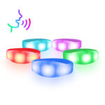 Sound Activated LED Silicone Wristband for Events (400PCS/1 Carton)