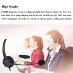 Adjustable Noise Canceling Earphone for PC Laptop – Bild 5