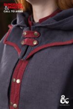 Dungeons & Dragons Warlock Hood Grey/Red – Bild 4