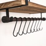 Wall Shelf Mounted Rustic Wood For Bathroom Kitchen – Bild 3