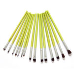 Green Bamboo Makeup Brushes Full Set Eco-friendly Powder Blush – Bild 2