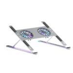 Adjustable Laptop Stand Cooling Pad with 2 Detachable Fan – Bild 2