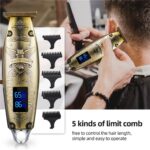 Chargeable Electric Hair Cutting Machine Hair Beard Clipper Men's – Bild 3
