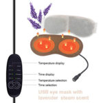 USB Steam Sleeping Eye Mask Shading Mask For Sleep Soft Adjustable – Bild 4