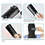 Rechargeable EMS LED Light Head Massager Brush Sonic Vibration Hair – Bild 3
