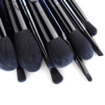 10 Pcs Makeup Brushes Navy Blue Premium Synthetic Hair Foundation – Bild 2
