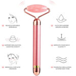 5-in-1 24K Gold Beauty Bar Face Massager Electric Vibrating Rose – Bild 6