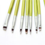Green Bamboo Makeup Brushes Full Set Eco-friendly Powder Blush – Bild 3