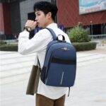 Backpack For Men Multifunctional Waterproof Oxford Cloth Urban Bag For – Bild 6