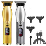 Barber All Metal Hair Clipper Rechargeable Electric Professional Blade