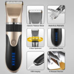 Professional Hair Clipper Men Barber Rechargeable Beard Trimmer – Bild 5