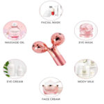 5-in-1 24K Gold Beauty Bar Face Massager Electric Vibrating Rose – Bild 4