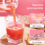Mini Portable Blender USB Rechargeable 500ml Cup Bottle Electric – Bild 3