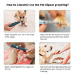 Professional Pet Dog Hair Trimmer Animal Grooming Clippers Cutter – Bild 3