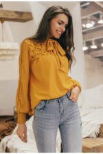Embroidery Long Sleeve Summer Spring Hollow Out – Bild 5