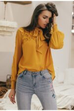 Embroidery Long Sleeve Summer Spring Hollow Out – Bild 4