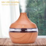 300ml USB Electric Ultrasonic Aromatherapy Air Humidifier Wood Grain 7 – Bild 3