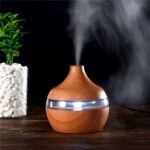 300ml USB Electric Ultrasonic Aromatherapy Air Humidifier Wood Grain 7 – Bild 2