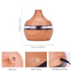 300ml USB Electric Ultrasonic Aromatherapy Air Humidifier Wood Grain 7 – Bild 5