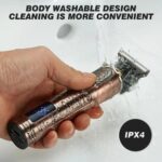 Men's Hair Clipper Waterproof Rechargeable Cordless Hair Beard Trimmer