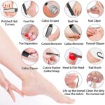 23 in 1 Professional Pedicure Tools Set Foot Care Scrubber Pedicure – Bild 2
