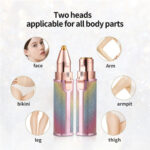 2 In 1 Electric Eyebrow Trimmer Female Women Epilator Eye Brow Lip – Bild 2