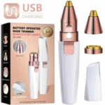 2 in 1 Electric Eyebrow Trimmer Painless Eye Brow Epilator