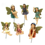 Fairy Garden - 6pcs Miniature Fairies Figurines Accessories for