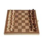 32pcs High-Grade Funny Folding Wooden Chess Set – Bild 2