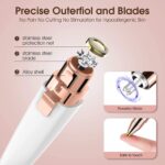2 in 1 Electric Eyebrow Trimmer Painless Eye Brow Epilator For Women – Bild 2