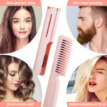 2-in-1 Hair Straightener Tourmaline Ceramic Hair Curler – Bild 2