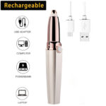 Rechargeable Electric Eyebrow Trimmer For Eyebrows  Women's Shaver