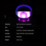 Sound Activated LED Silicone Wristband for Events (400PCS/1 Carton) – Bild 4