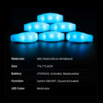 Sound Activated LED Wristband for Party(50 Pack) – Bild 4